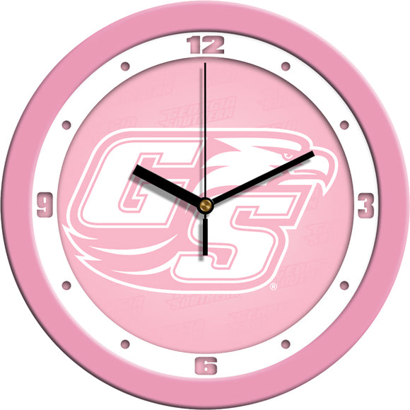 Georgia Southern Wall Clock - Pink