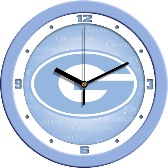 Grambling State Wall Clock - Baby Blue