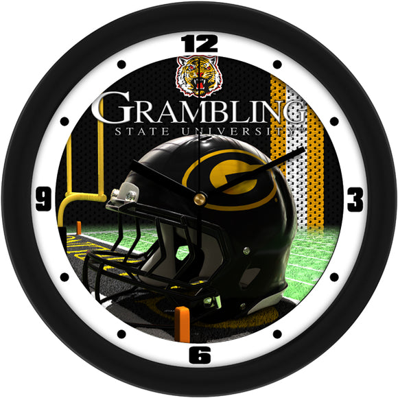 Grambling State Wall Clock - Football Helmet