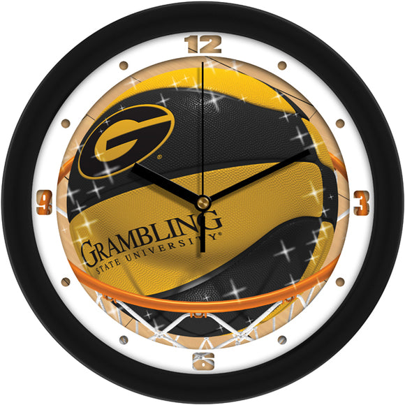 Grambling State Wall Clock - Basketball Slam Dunk