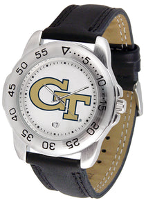 Georgia Tech Sport Leather Men’s Watch