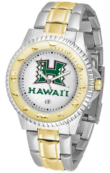 Hawaii Warriors Competitor Two-Tone Men’s Watch