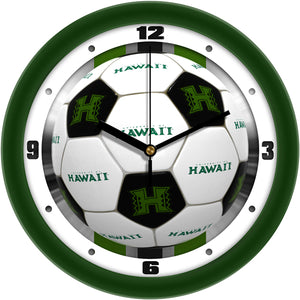 Hawaii Warriors Wall Clock - Soccer