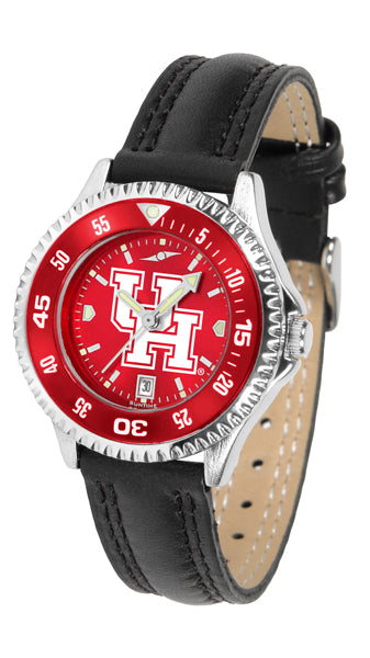 Houston Cougars Competitor Ladies Watch - AnoChrome - Color Bezel
