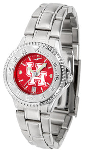 Houston Cougars Competitor Steel Ladies Watch - AnoChrome