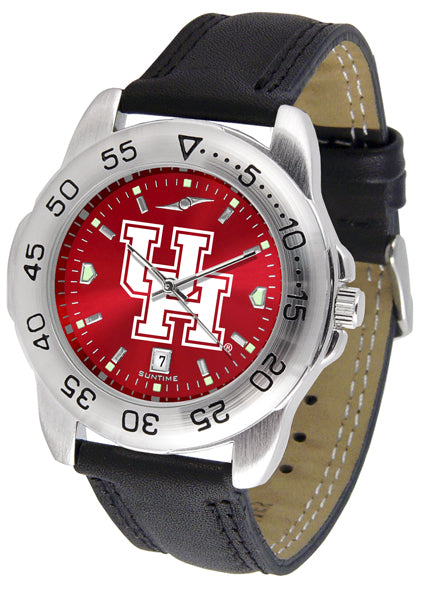 Houston Cougars Sport Leather Men’s Watch - AnoChrome
