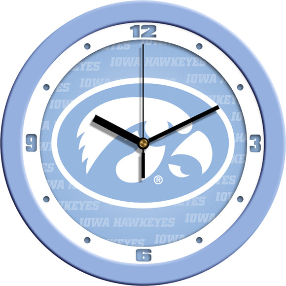 Iowa Hawkeyes Wall Clock - Baby Blue