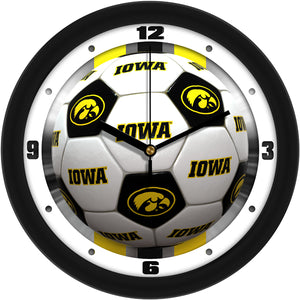 Iowa Hawkeyes Wall Clock - Soccer