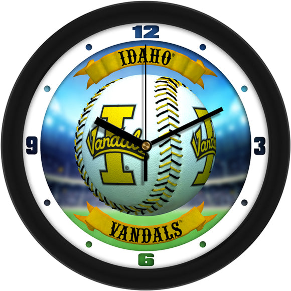 Idaho Vandals Wall Clock - Baseball Home Run