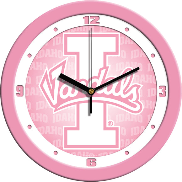 Idaho Vandals Wall Clock - Pink