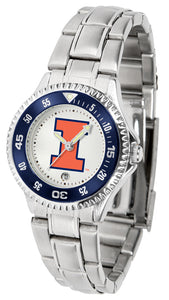 Illinois Fighting Illini Competitor Steel Ladies Watch