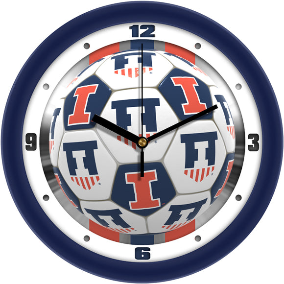 Illinois Fighting Illini Wall Clock - Soccer