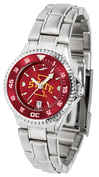 Iowa State Competitor Steel Ladies Watch - AnoChrome - Color Bezel