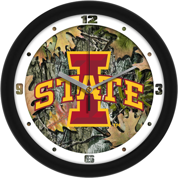 Iowa State Wall Clock - Camo