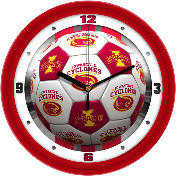 Iowa State Wall Clock - Soccer