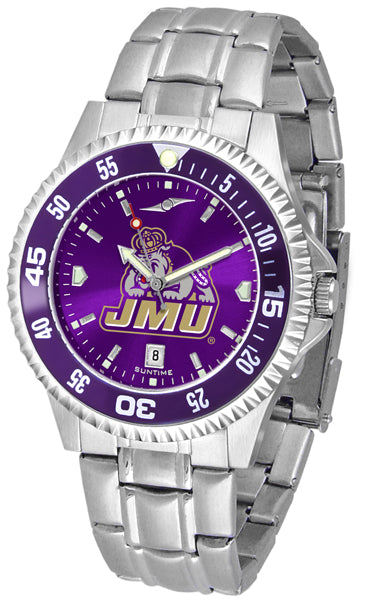 James Madison Competitor Steel Men’s Watch - AnoChrome- Color Bezel