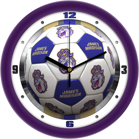 James Madison Wall Clock - Soccer