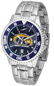 Kent State Competitor Steel Men’s Watch - AnoChrome- Color Bezel
