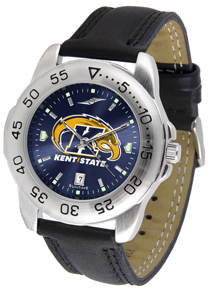 Kent State Sport Leather Men’s Watch - AnoChrome
