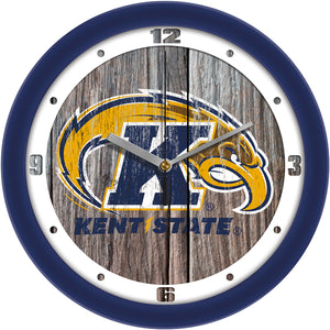 Kent State Wall Clock - Weathered Wood