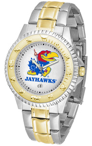 Kansas Jayhawks Competitor Two-Tone Men’s Watch