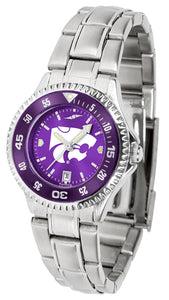Kansas State Competitor Steel Ladies Watch - AnoChrome - Color Bezel