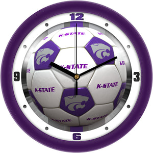Kansas State Wall Clock - Soccer