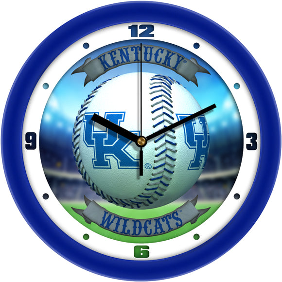 Kentucky Wildcats Wall Clock - Baseball Home Run