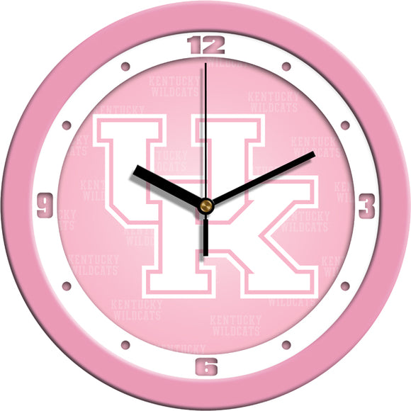 Kentucky Wildcats Wall Clock - Pink
