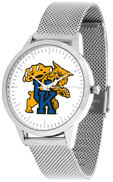 Kentucky Wildcats Statement Mesh Band Unisex Watch - Silver