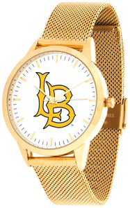 Long Beach State Statement Mesh Band Unisex Watch - Gold