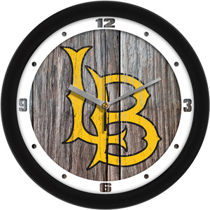 Long Beach State Wall Clock - Weathered Wood