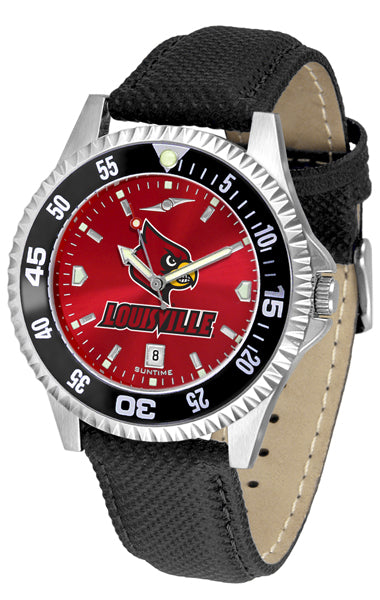 Louisville Cardinals Competitor Men’s Watch - AnoChrome - Color Bezel