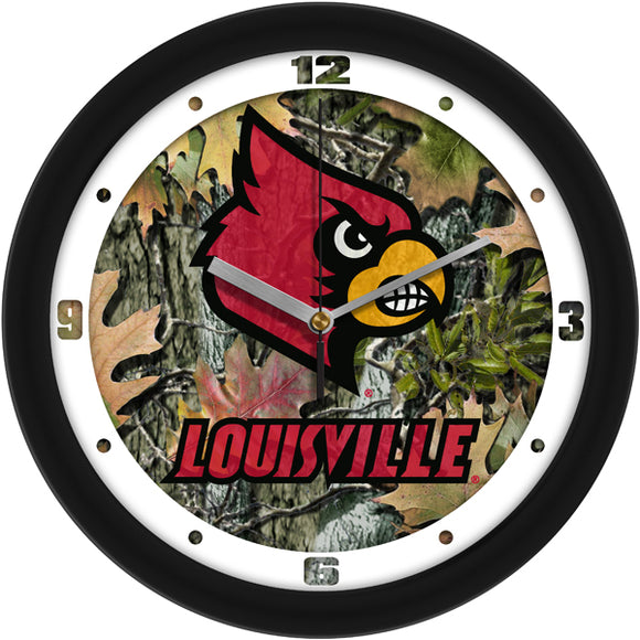 Louisville Cardinals Wall Clock - Camo