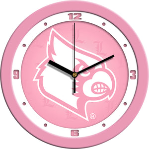 Louisville Cardinals Wall Clock - Pink