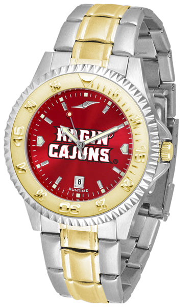 Louisiana Ragin' Cajuns Competitor Two-Tone Men’s Watch - AnoChrome