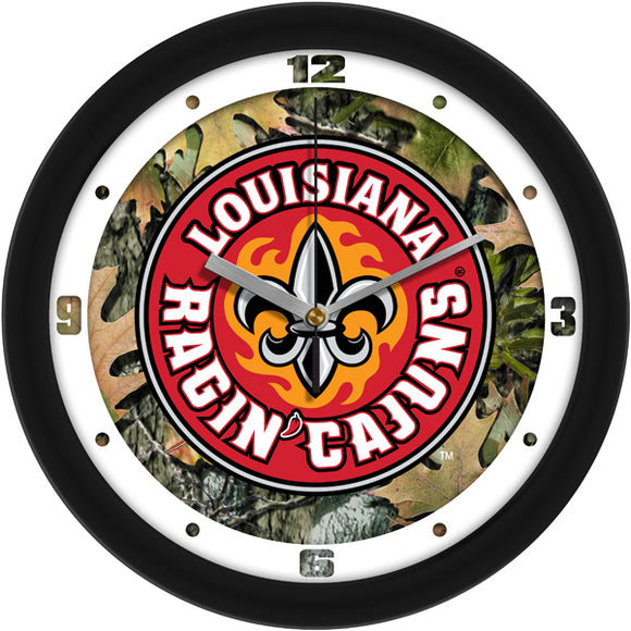 Louisiana Ragin' Cajuns Wall Clock - Camo