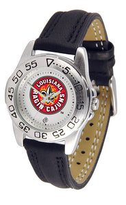 Louisiana Ragin' Cajuns Sport Leather Ladies Watch