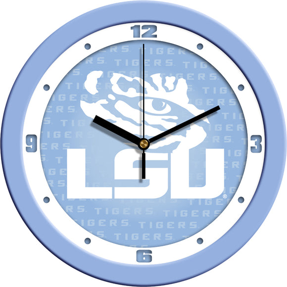LSU Tigers Wall Clock - Baby Blue