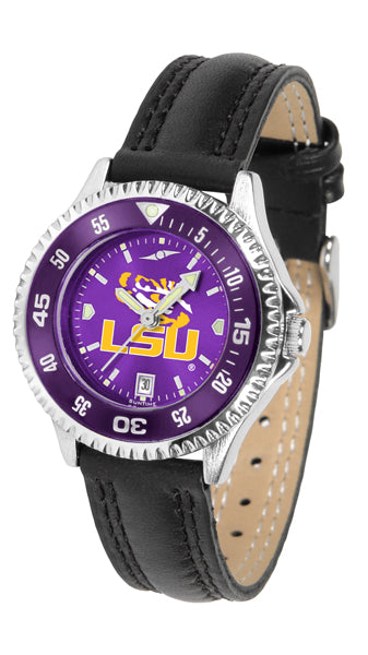 LSU Tigers Competitor Ladies Watch - AnoChrome - Color Bezel