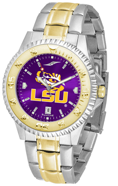 LSU Tigers Competitor Two-Tone Men’s Watch - AnoChrome