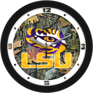 LSU Tigers Wall Clock - Camo