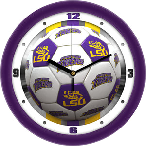 LSU Tigers Wall Clock - Soccer