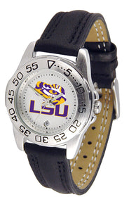 LSU Tigers Sport Leather Ladies Watch