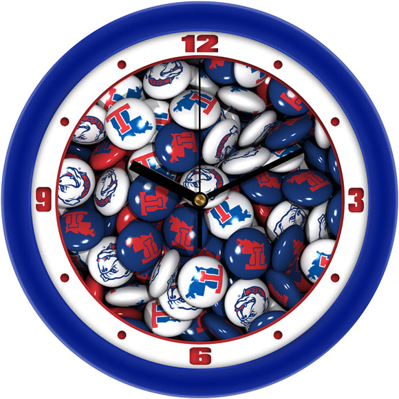 Louisiana Tech Wall Clock - Candy