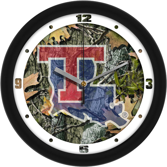 Louisiana Tech Wall Clock - Camo