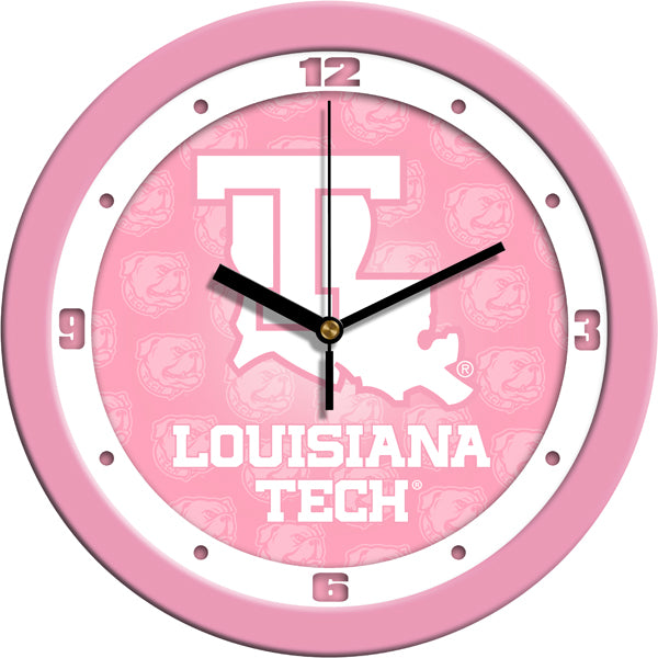 Louisiana Tech Wall Clock - Pink – Pro Sports Watches