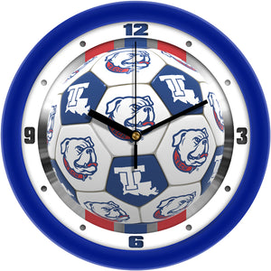 Louisiana Tech Wall Clock - Soccer