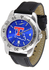 Louisiana Tech Sport Leather Men’s Watch - AnoChrome