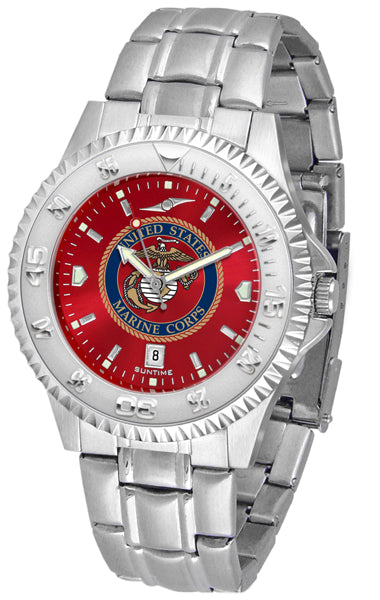 US Marines Competitor Steel Men’s Watch - AnoChrome